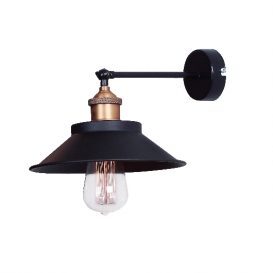 Metal wall sconce