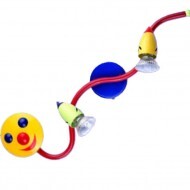 COLORFUL METALLIC CEILING/WALL LIGHTING FIXTURE HAPPY FACE
