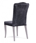 Classical chair with wooden legs and special high-backed quilted Charlotte back