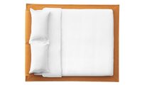 Κρεβάτι Flamingo με ιδιαίτερο κεφαλάρι με μαξιλάρια και πολυ πρωτότυπο σχέδιο