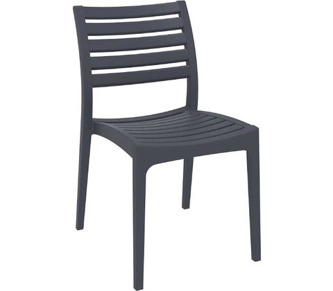 Καρέκλα στοιβαζόμενη πολυπροπυλενιου εξωτερικού χώρου  dark grey