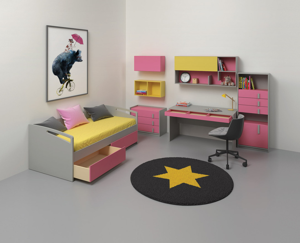 Flexy Sofa Bed for Kids Bed with Roller Drawers