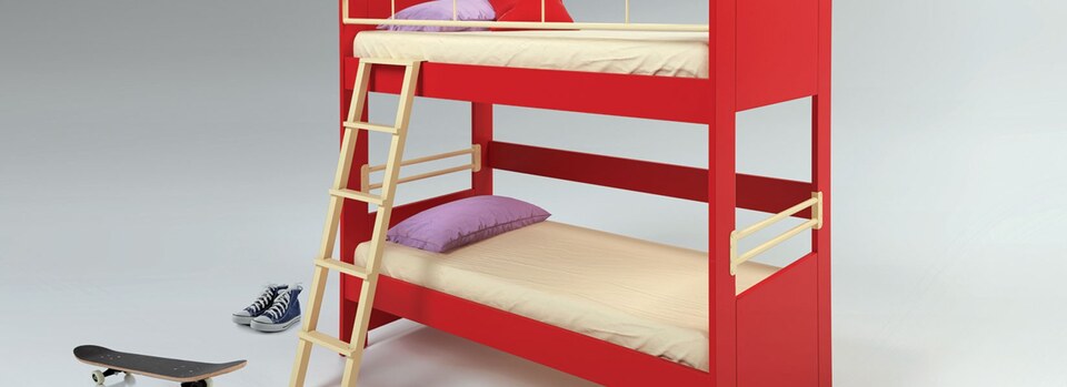 Children's Playhouse bunk with metal ladder