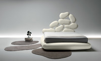 Stones Bed with unique design and lining