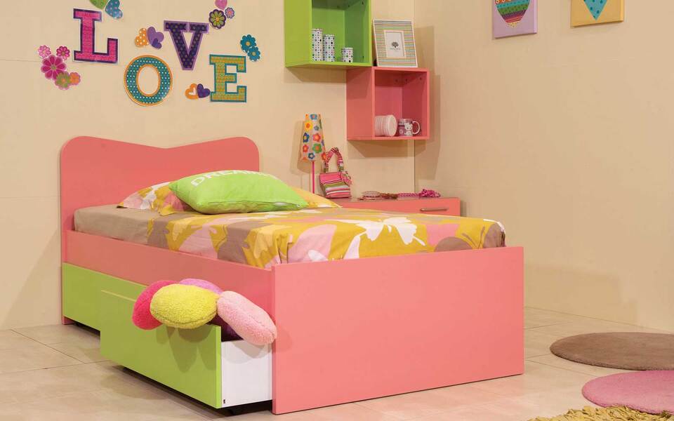 Cuore bed with drawers