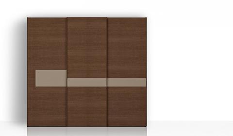 Συρόμενη ξύλινη ντουλάπα Tetris με λιτό σχέδιο