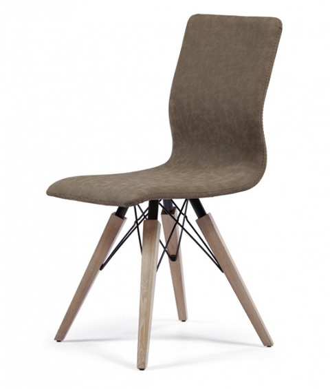 Μοντέρνα καρέκλα με μασίφ τετράγωνο πόδι   Tenessi