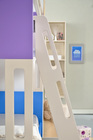 Παιδικό δωμάτιο κουκέτας Flag με ξύλινη σκάλα και τροχήλατα συρτάρια