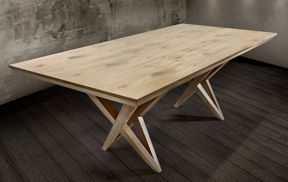 Table Massif legs with oak lid