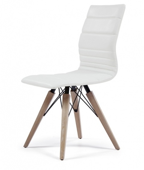 Μοντέρνα καρέκλα υφασμάτινη απο μασίφ ξύλινα πόδια και μέταλλο Tenessi line