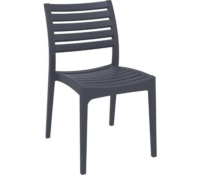 Tempered gray polypropylene stool