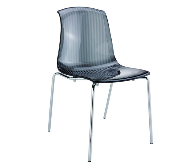 Polypropylene black outdoor chair