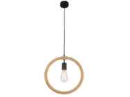 Pendant lamp from rope