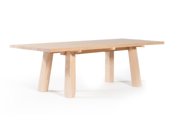 Modern table made of solid wood Big table
