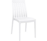 Separate outdoor polypropylene brown chair