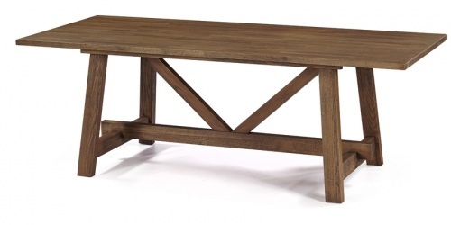 Dining table of monastic type made of solid wood Bologna