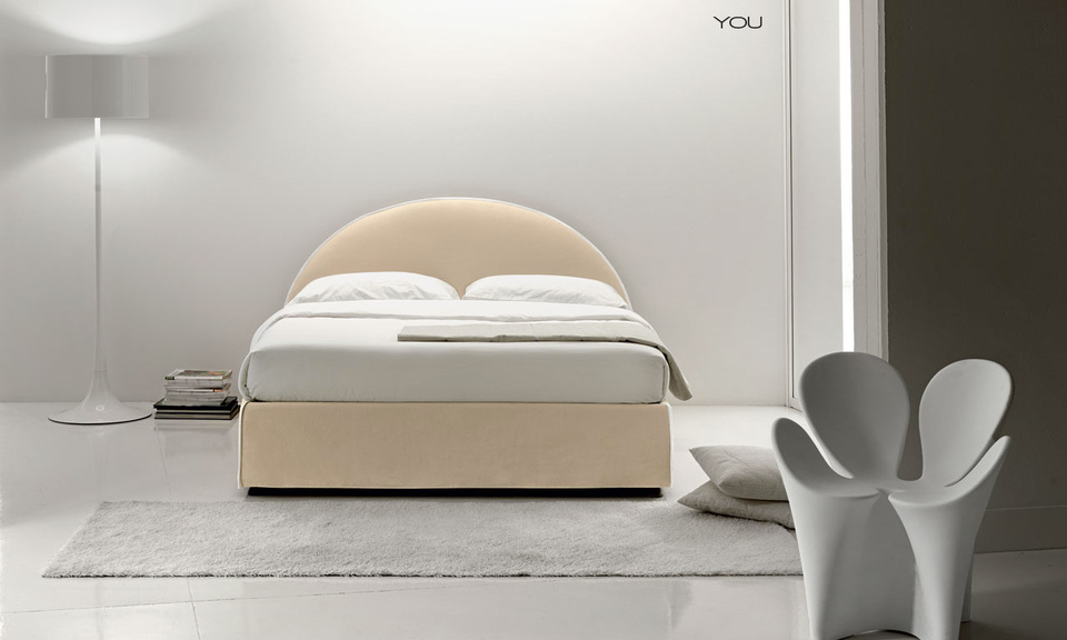 Μοντέρνο Κρεβάτι You-Me με απλό σχέδιο και αφαιρούμενα καλύμματα