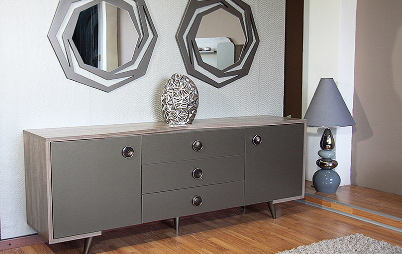 Modern Verto Buffet with metal accessories