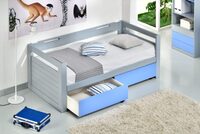 Children's room Frame style sofa bed with wheeled drawers