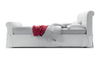 Ντυμένο Κρεβάτι Nardi σε ρομαντικό στυλ, με αποσπώμενη επένδυση σε στυλ καναπέ