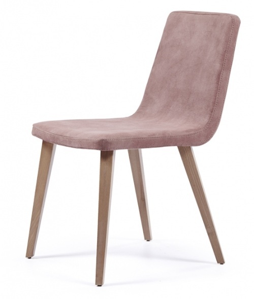 Modern chair with original wooden feet and Atlanta back