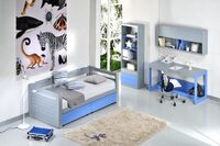 Children's room Frame style sofa bed with wheeled drawers