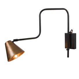Modern wall sconce made of metal