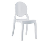 Translucent acrylic chair for outdoor use