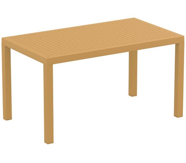 Outdoor polypropylene teak table